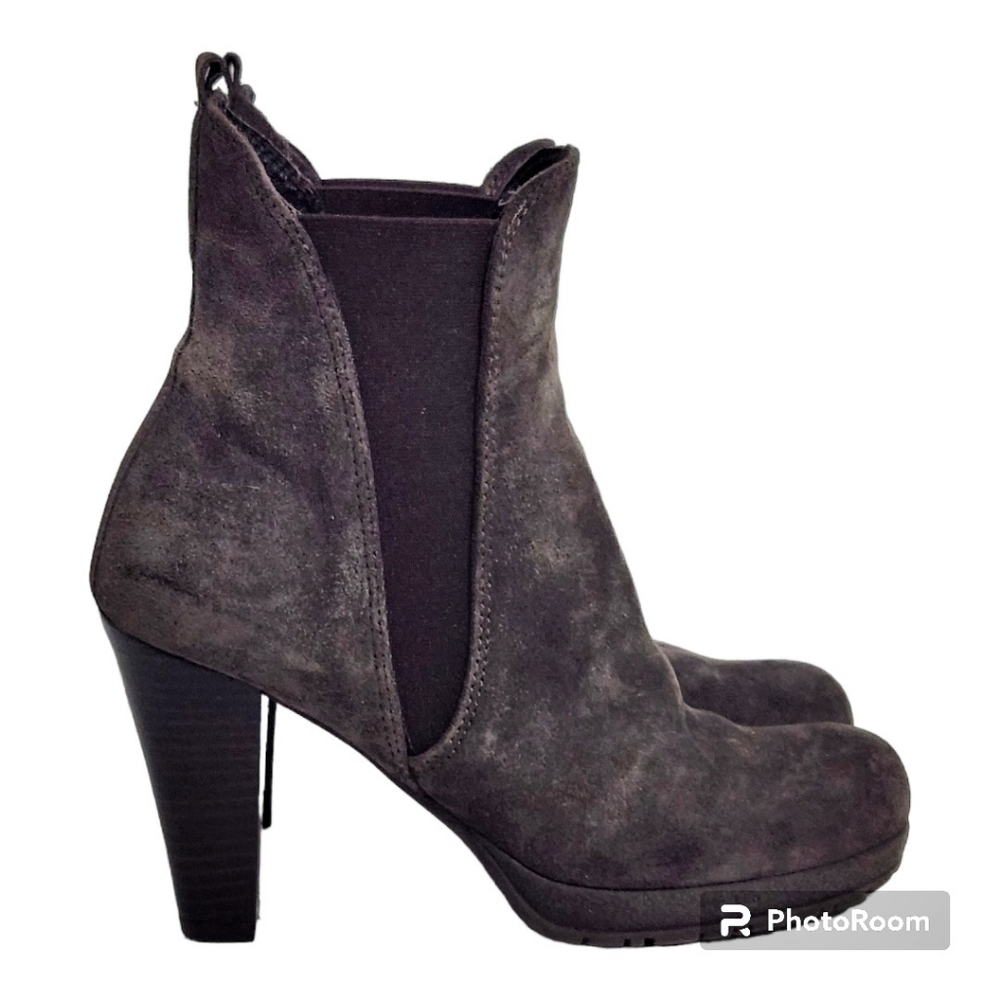 BROWNS Suade High Heels Ankle Boots